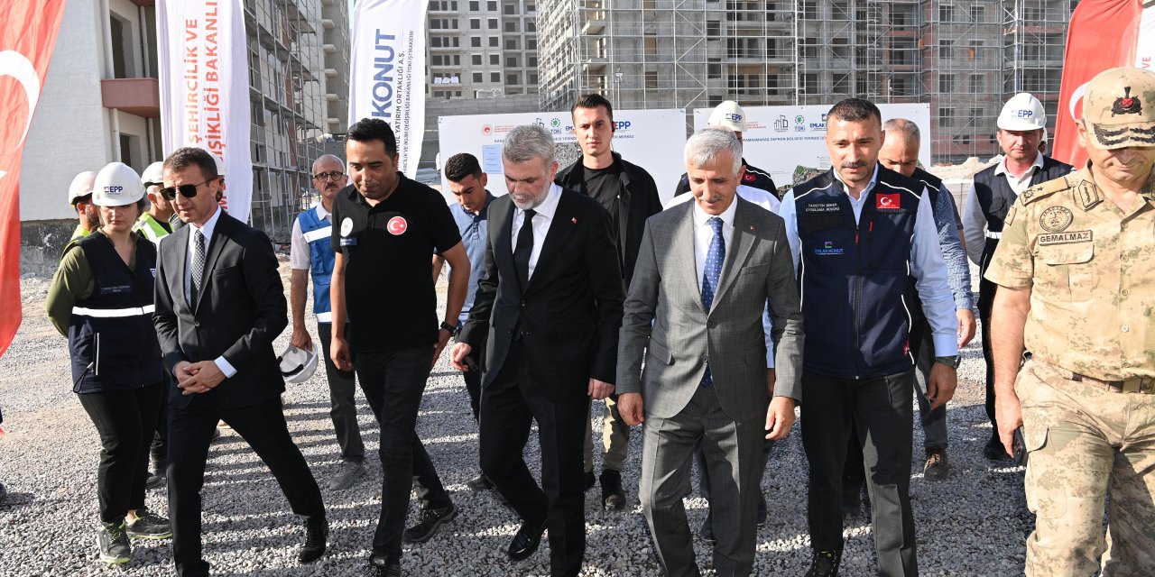 Görgel ve Ünlüer, Güneşevler İnşaat Alanında İncelemelerde Bulundu