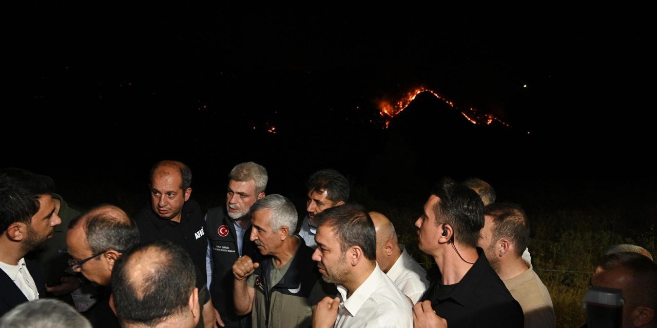 Başkan Görgel, Orman Yangını Alanında İncelemelerde Bulundu