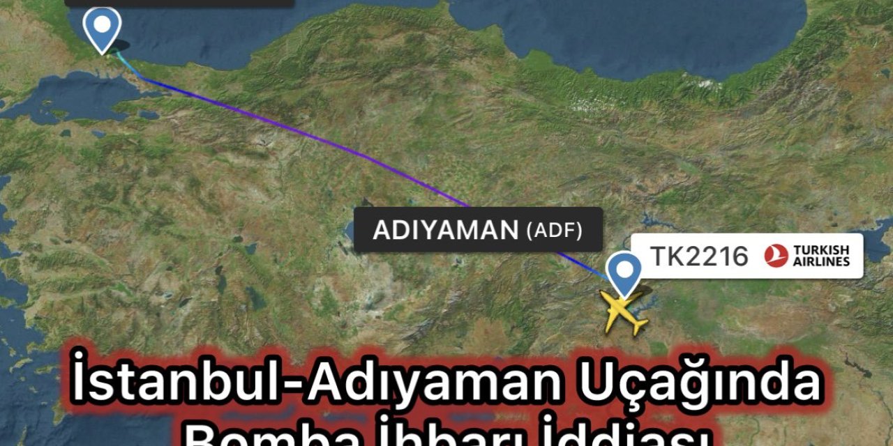 İstanbul-Adıyaman Seferinde Bomba İhbarı Paniği