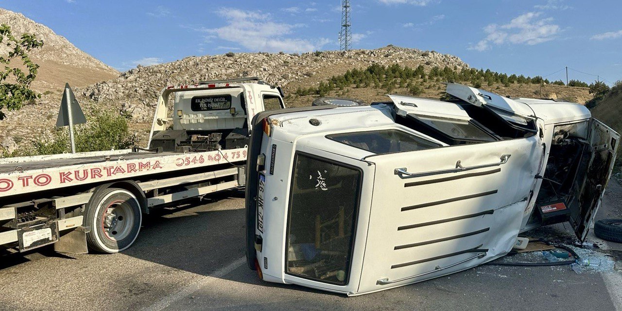 Elbistan'da feci kaza: 1 ölü 1 yaralı