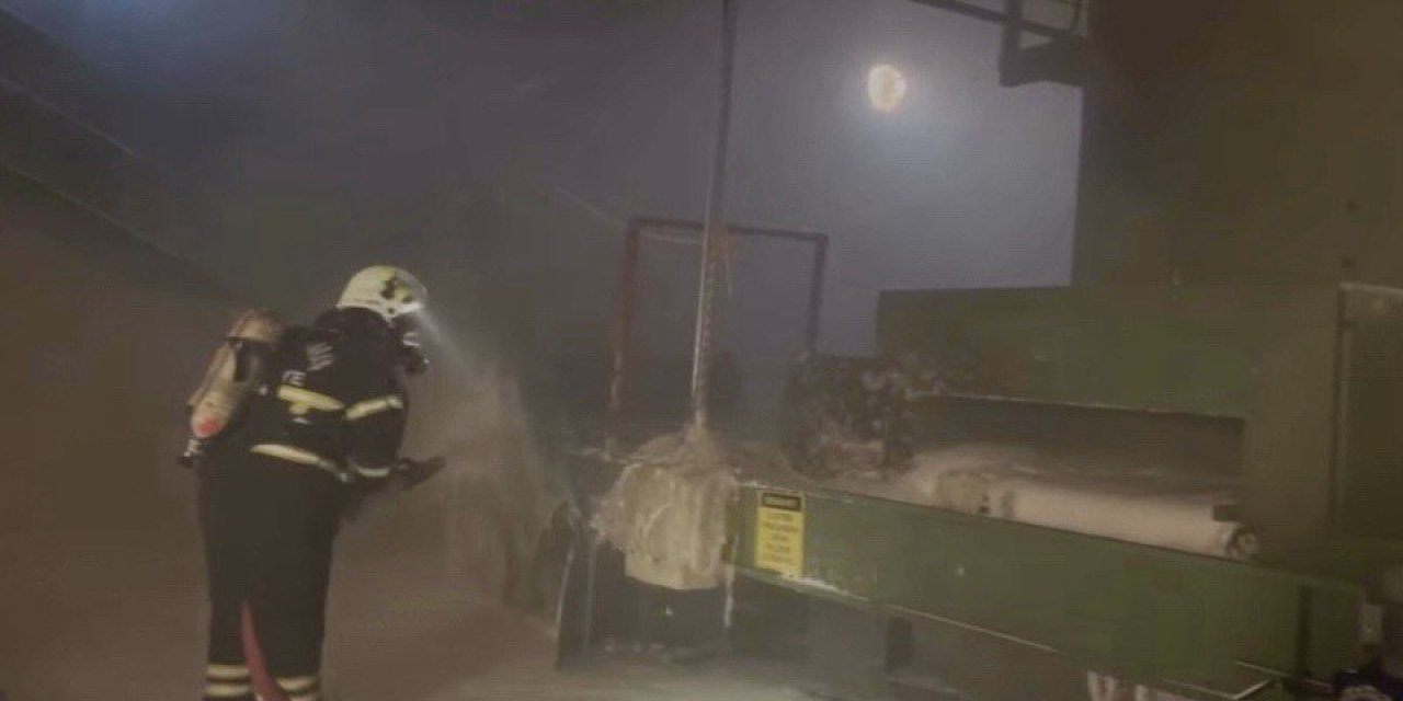 Kahramanmaraş’ta fabrika yangını 