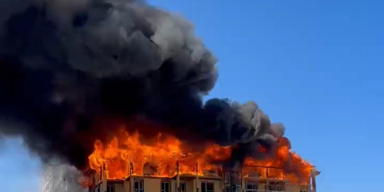 Kahramanmaraş orman lojmanlarında yangın 