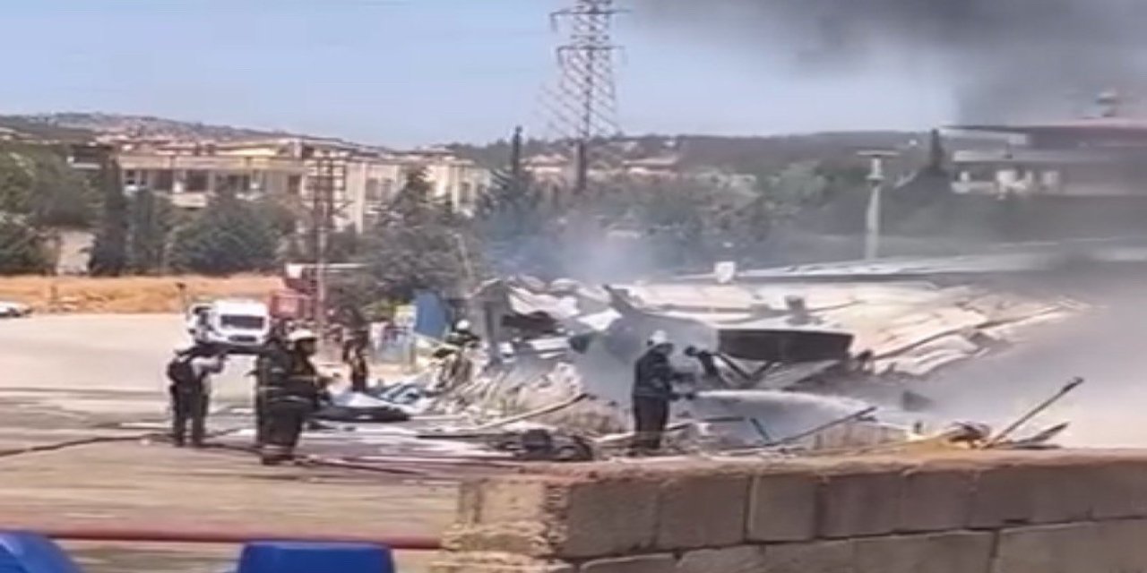 Kahramanmaraş’ta kağıt fabrikasında yangın 