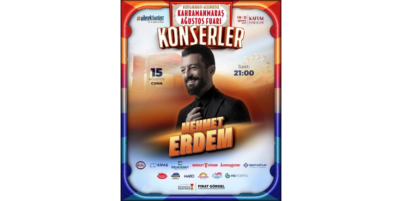 Fuar’da Mehmet Erdem Rüzgârı Esecek