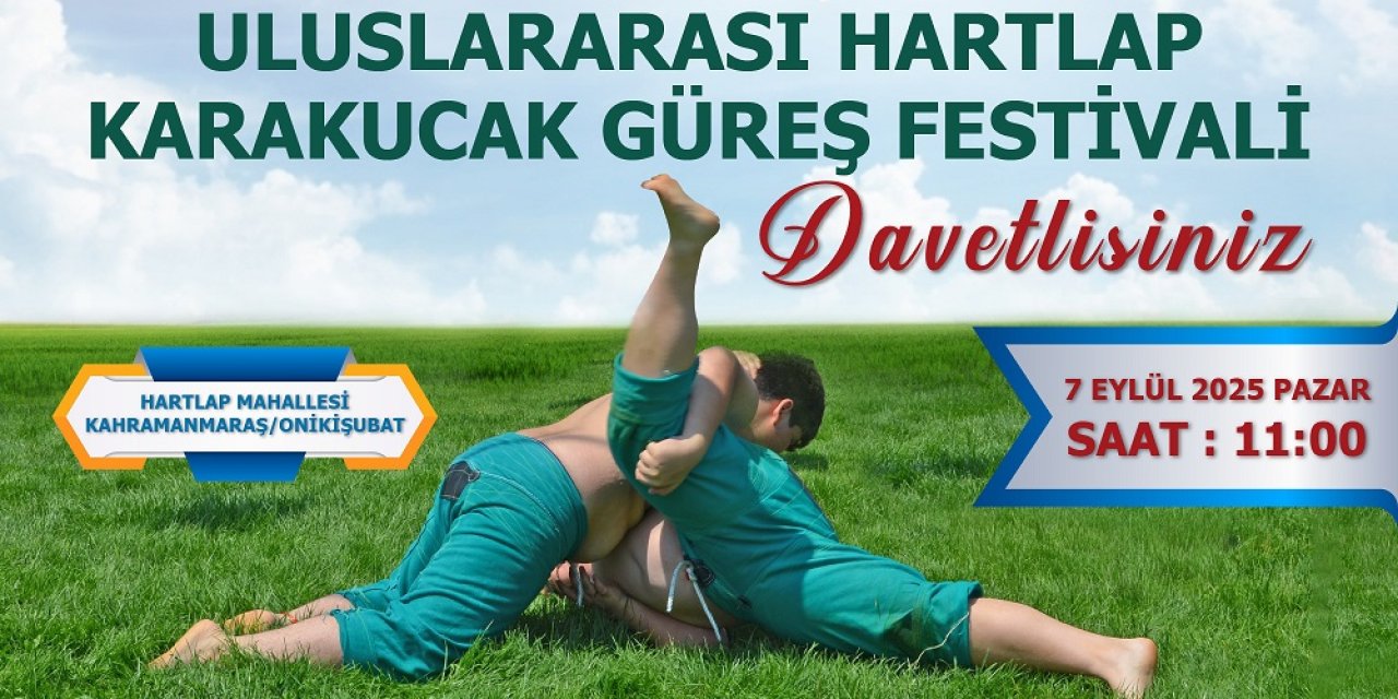 Uluslararası Hartlap Karakucak Güreş Festivali Yarın Kahramanmaraş’ta!