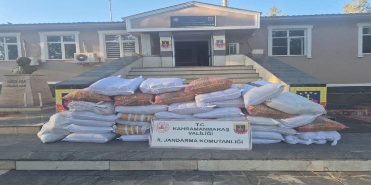 Kahramanmaraş’ta bin kilogram kaçak tütün ele geçirildi