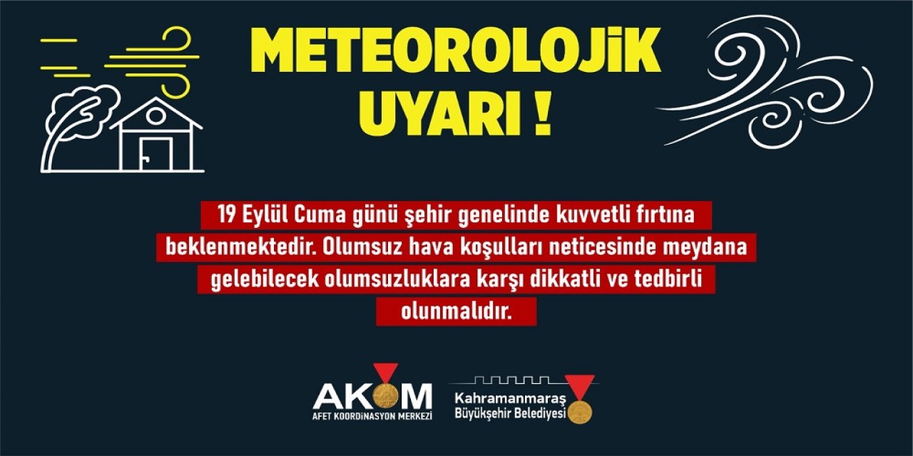 Kuvvetli Fırtına Uyarısı!