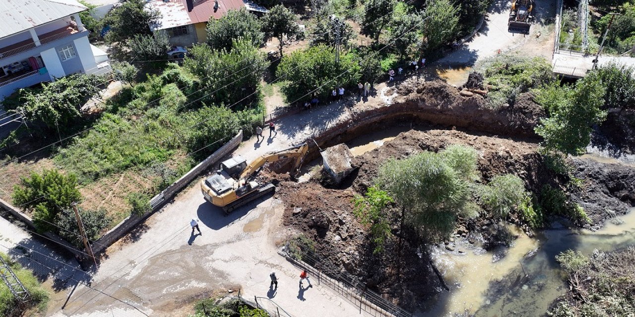 Döngel’de Eski Köprü Yenileniyor…