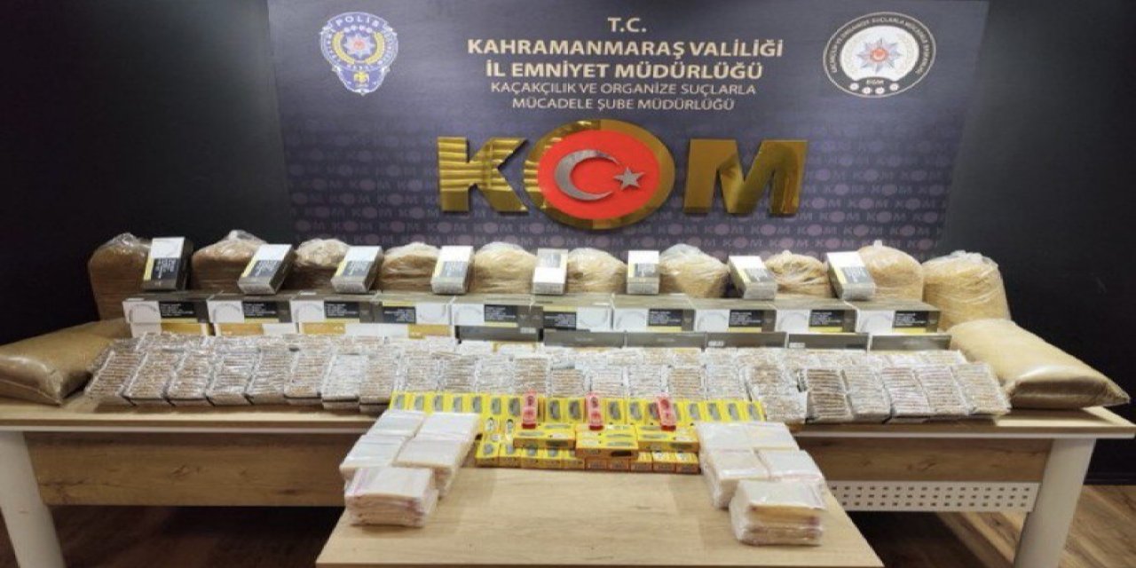 Kahramanmaraş’ta kaçak sigara operasyonu