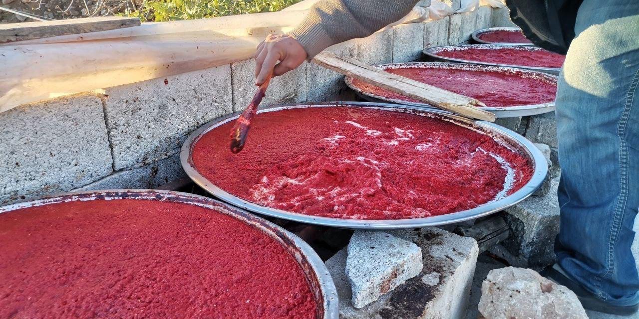 Kahramanmaraş’ta salça mesaisi 