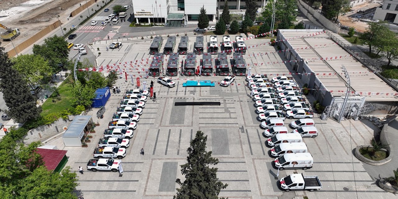 Büyükşehir’den Tarihi Araç Yatırımı; 144 Hizmet Aracı Filoya Kazandırıldı
