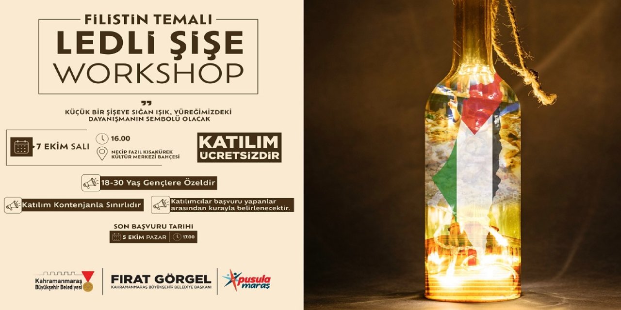 Pusula Maraş Gençliği, Filistin İçin Işık Yakıyor!