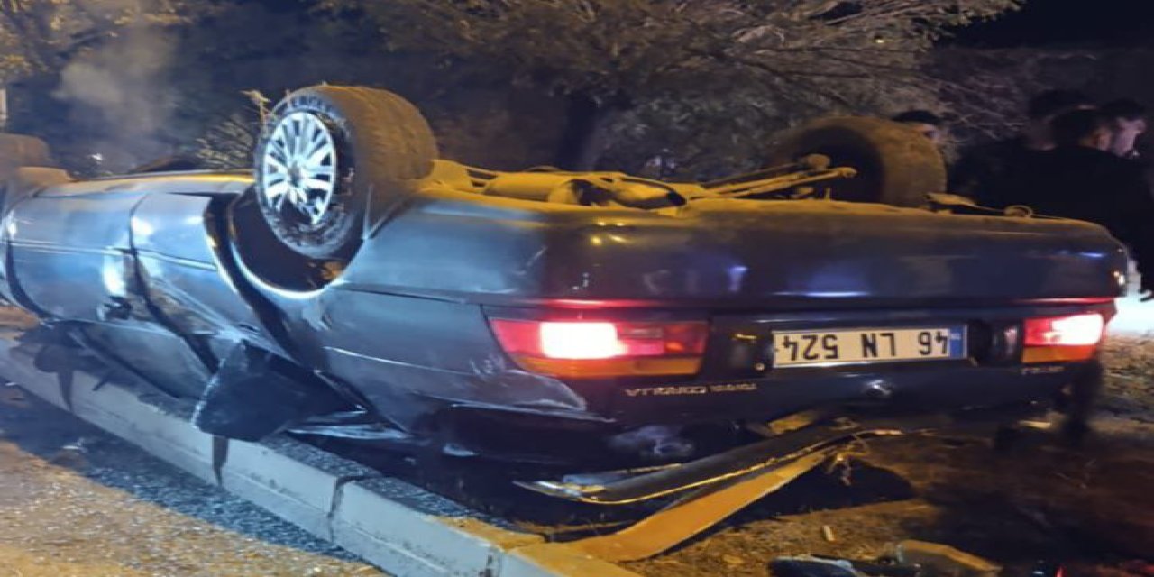Kahramanmaraş’ta otomobil takla attı: 3 yaralı