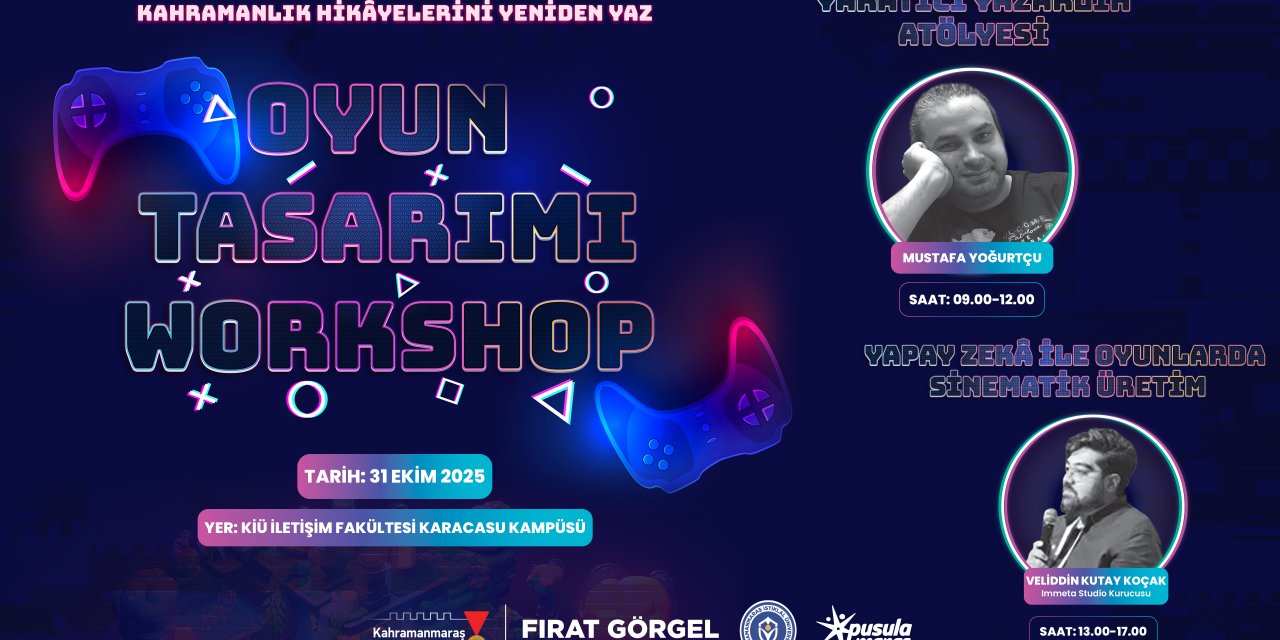 Kahramanmaraş’ta Oyun Tasarım Atölyesi!