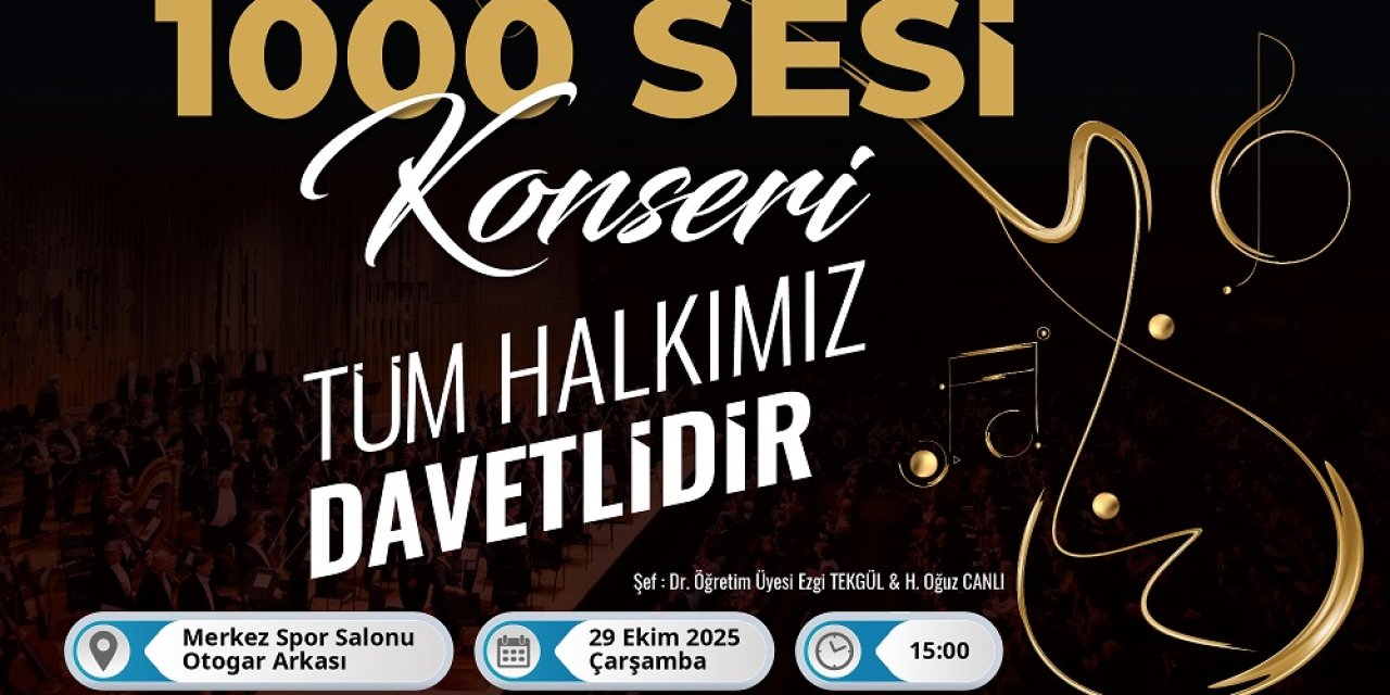 Bin kişilik dev koro ile Cumhuriyet Bayramı kutlaması