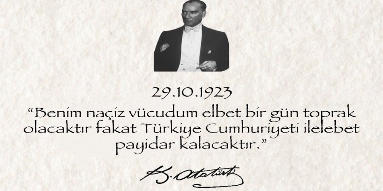 Cumhuriyetimizin 102. yılı kutlu olsun!