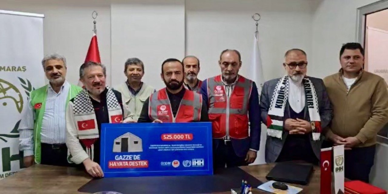 Kahramanmaraş’tan Gazze’ye uzanan yardım eli