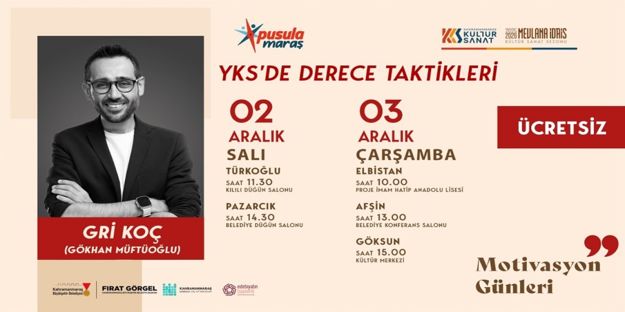 Gri Koç, Üniversite Adaylarıyla Buluşacak