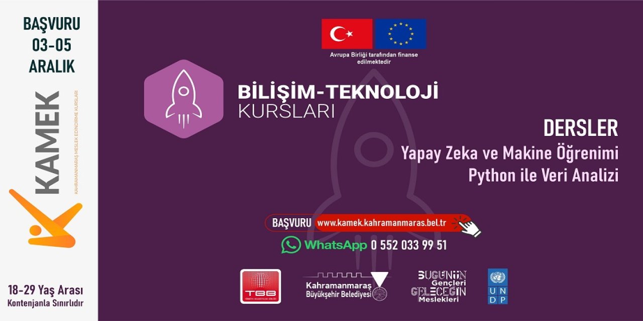 Gençlere Yeni Nesil Teknoloji Eğitimleri; Kurslara Başvurular Başladı!