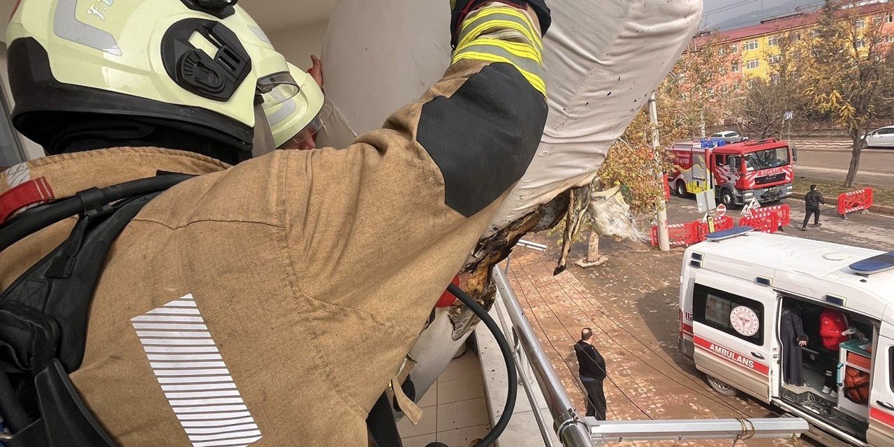 Kahramanmaraş’ta itfaiyenin zamanında müdahalesi hayat kurtardı