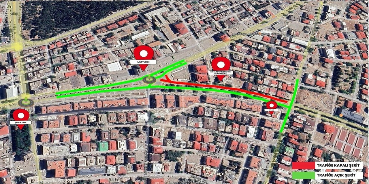 Cumhuriyet Bulvarı Kısmi Olarak Araç Trafiğine Kapatılacak!