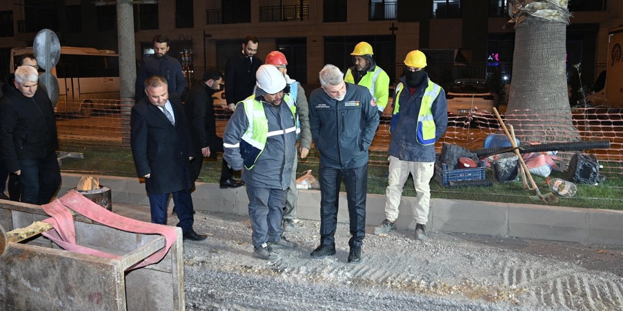 Başkan Görgel, Şehir Merkezindeki Alt ve Üstyapı Çalışmalarını Yerinde İnceledi
