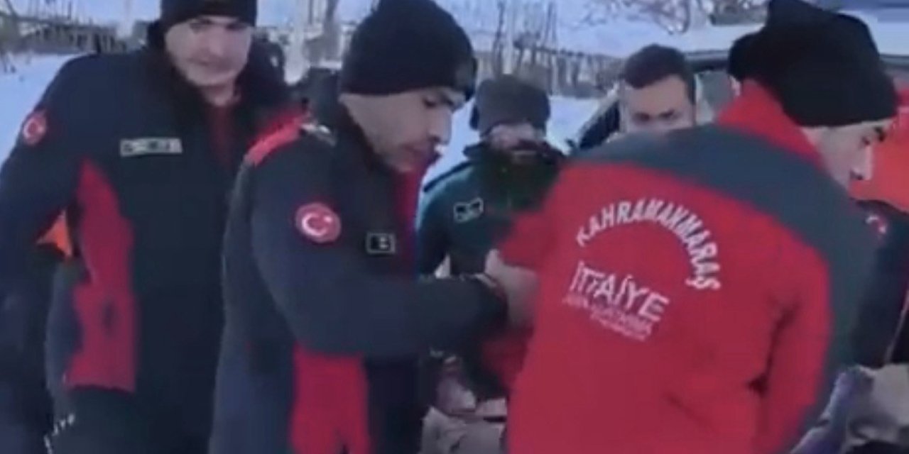Kahramanmaraş’ta Kar Nedeniyle Mahsur Kalan Hastaya 12 Saatlik Çalışmayla Ulaşıldı