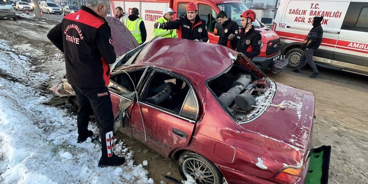 Kahramanmaraş’ta Trafik Kazası: 1 Kişi Ağır Yaralandı
