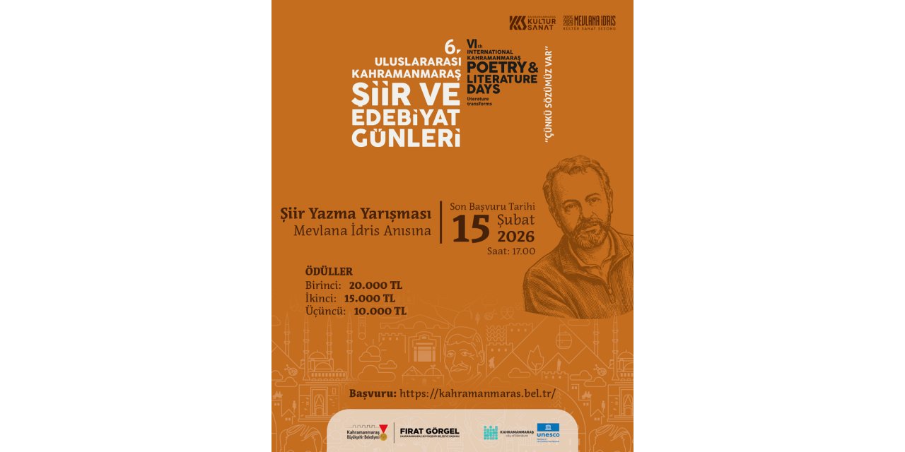 Edebiyat Şehrinde Şiir ve Öykü Zamanı; Yarışmaya Başvurular Başladı!