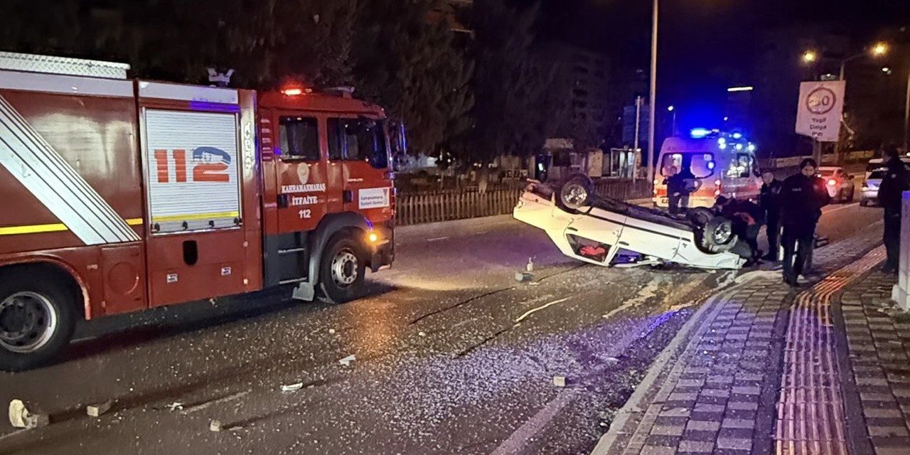 Kahramanmaraş’ta Otomobil Takla Attı: 1 Yaralı