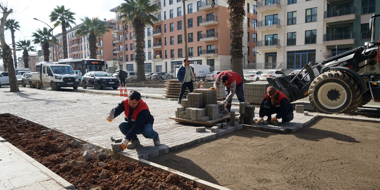 Trabzon Bulvarı’nda Altyapısı Tamamlanan Kısımlarda Üstyapıya Başlandı
