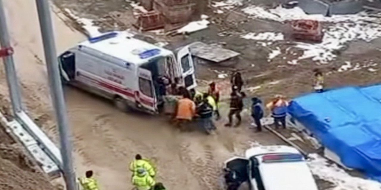 Kahramanmaraş’ta ikinci kattan düşen işçi yaralandı 