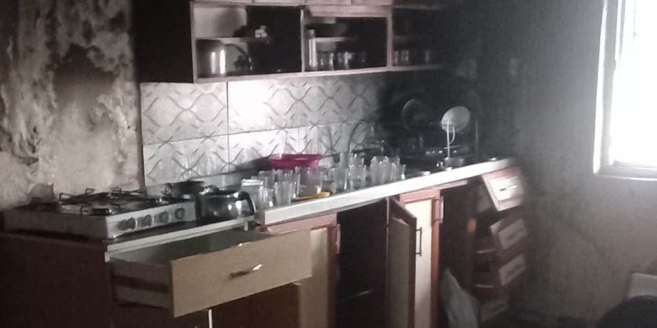 Türkoğlu’nda cami lojmanında yangın 