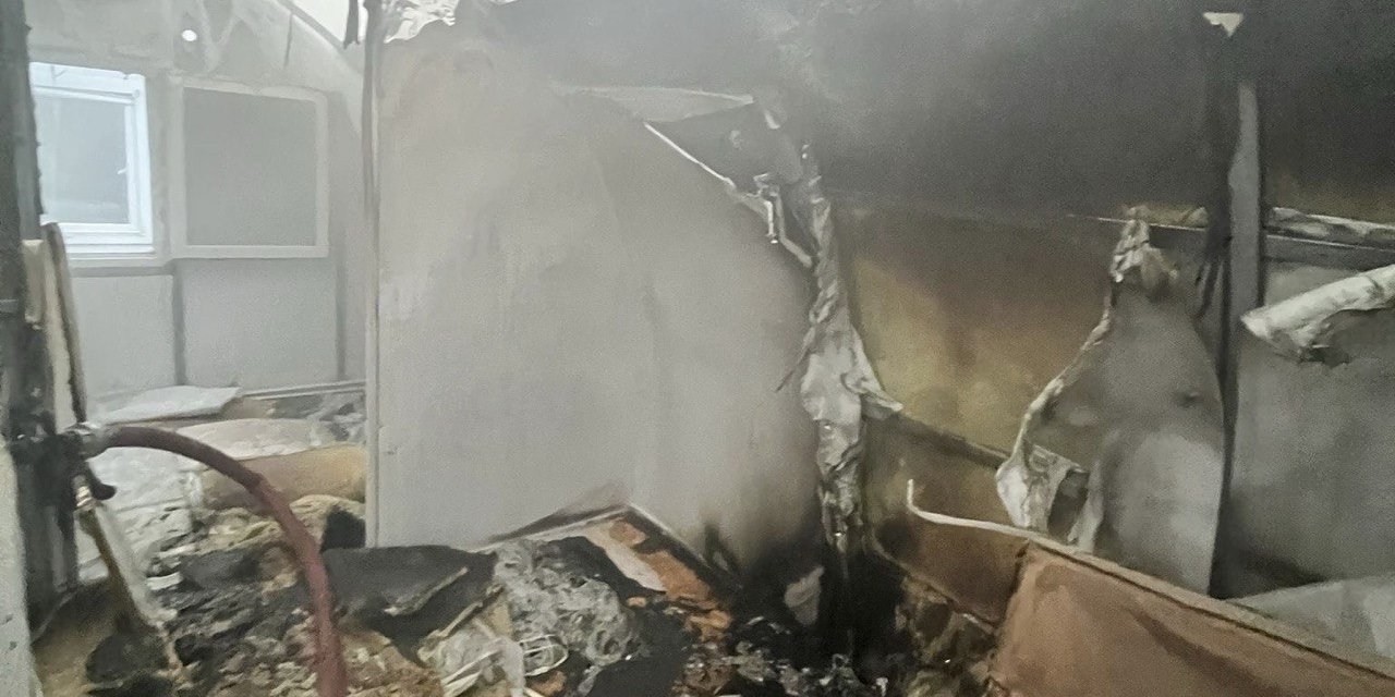 Konteyner Kentte Yangın Paniği