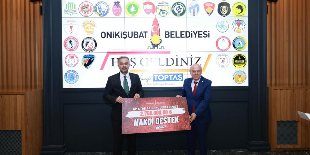 Başkan Toptaş’tan amatör spora dev destek!