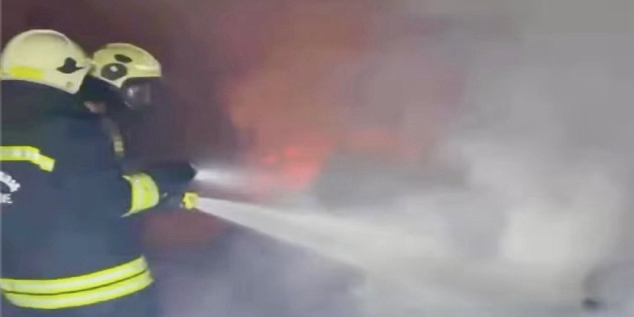 Pazarcık’ta çiftlik yangını