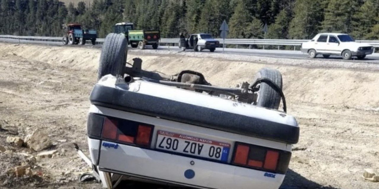 Kahramanmaraş’ta Otomobil Takla Attı: 1 Kişi Yaralandı
