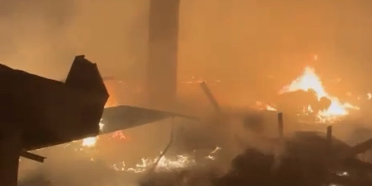 Kahramanmaraş’ta çırçır fabrikasında  yangın
