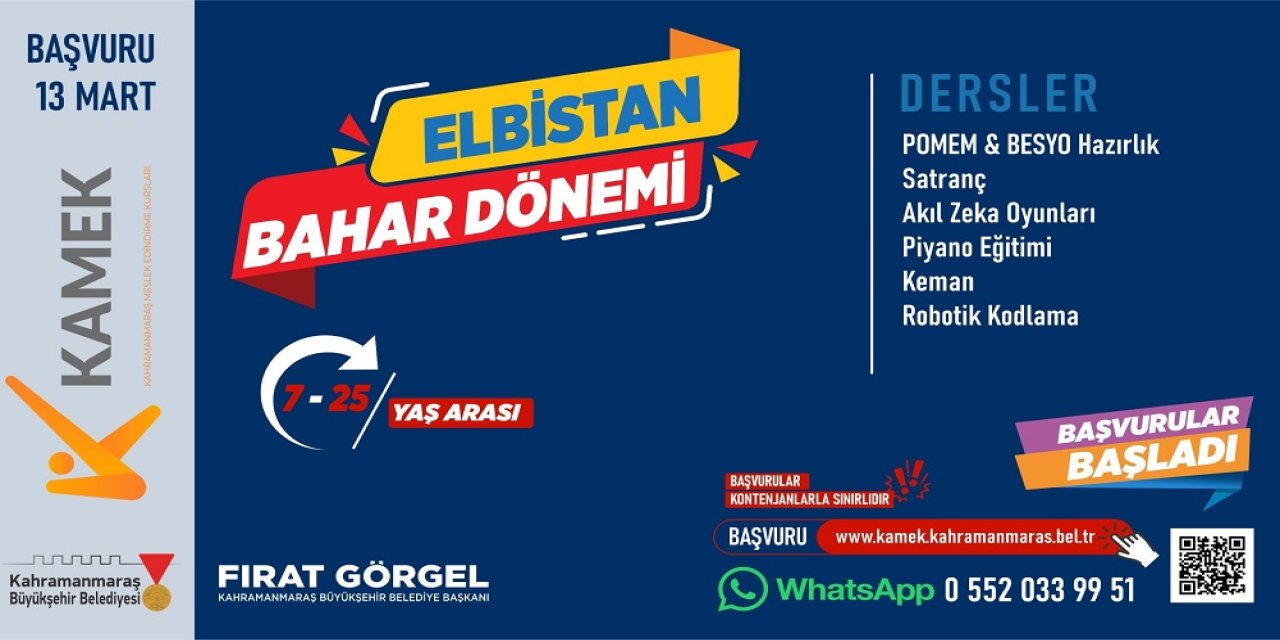 KAMEK Eğitimlerine Başvurular Başladı!