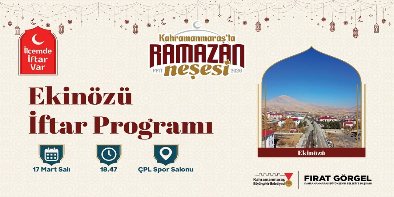 “İlçemde İftar Var” Ekinözü’nde!