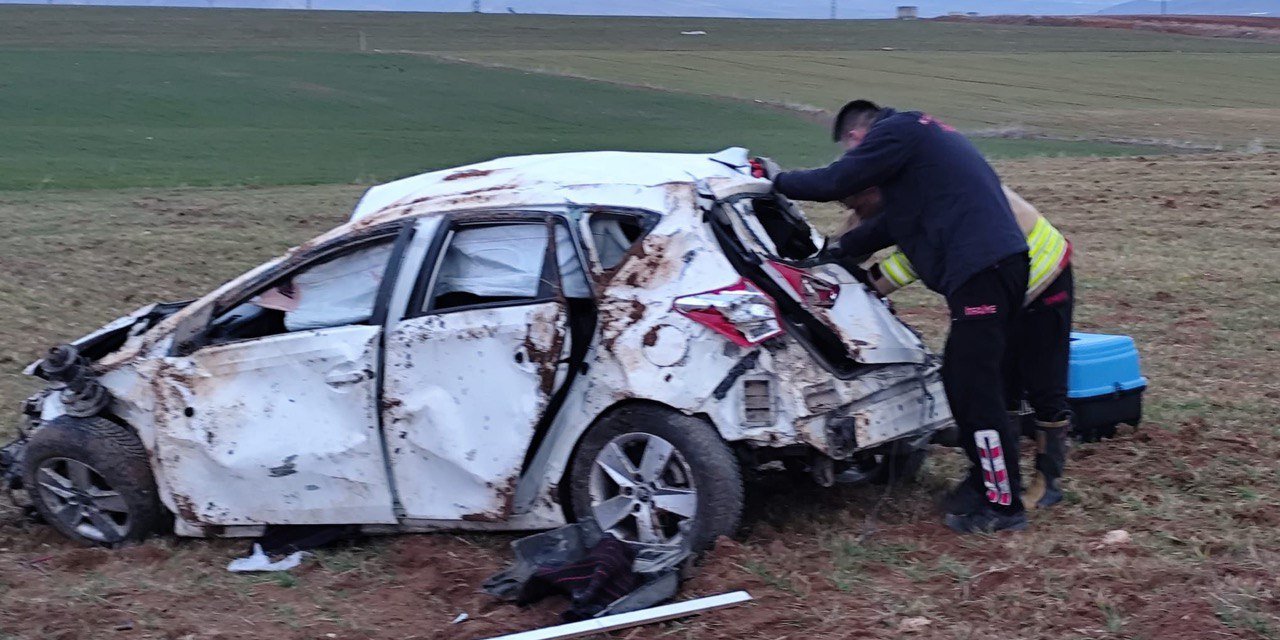 Kahramanmaraş’ta Otomobil Takla Attı: 2 Yaralı