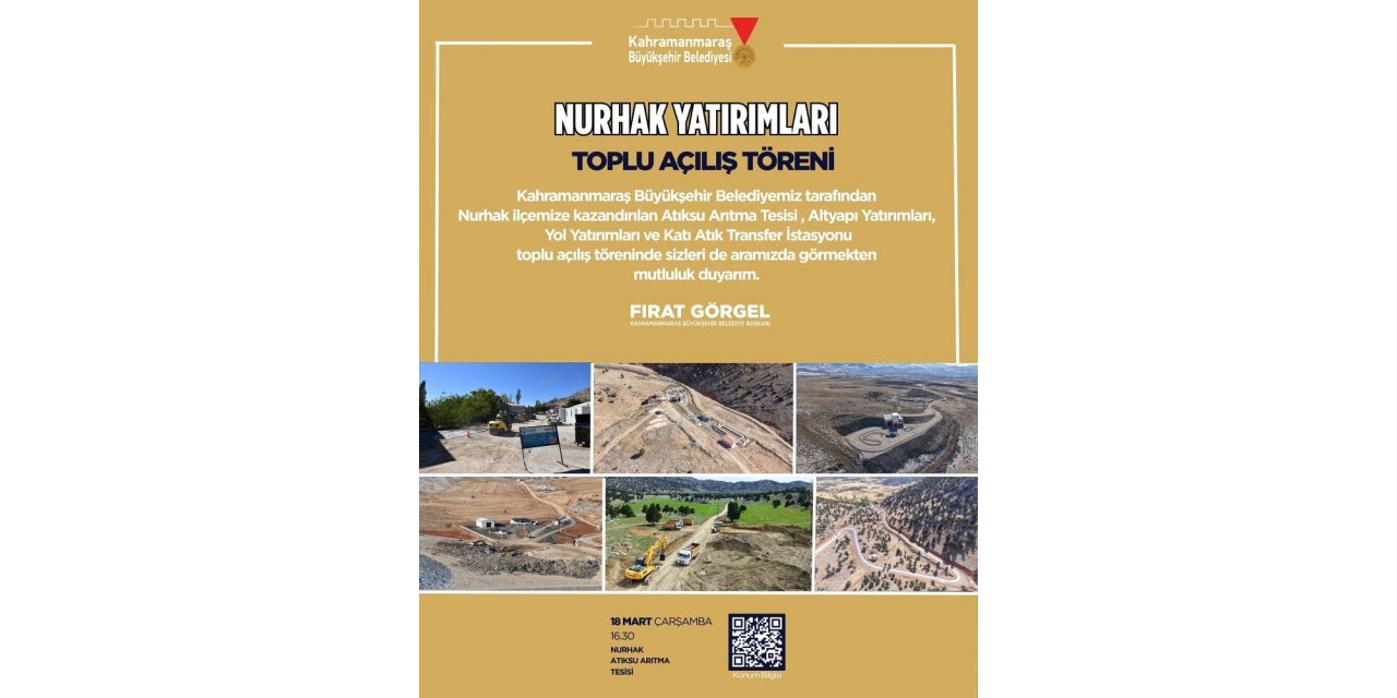 Nurhak’a Kazandırılan Yatırımların Toplu Açılışı Yapılacak!