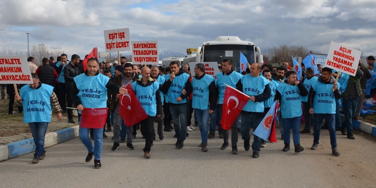 Kahramanmaraş termik santralinde eylem 