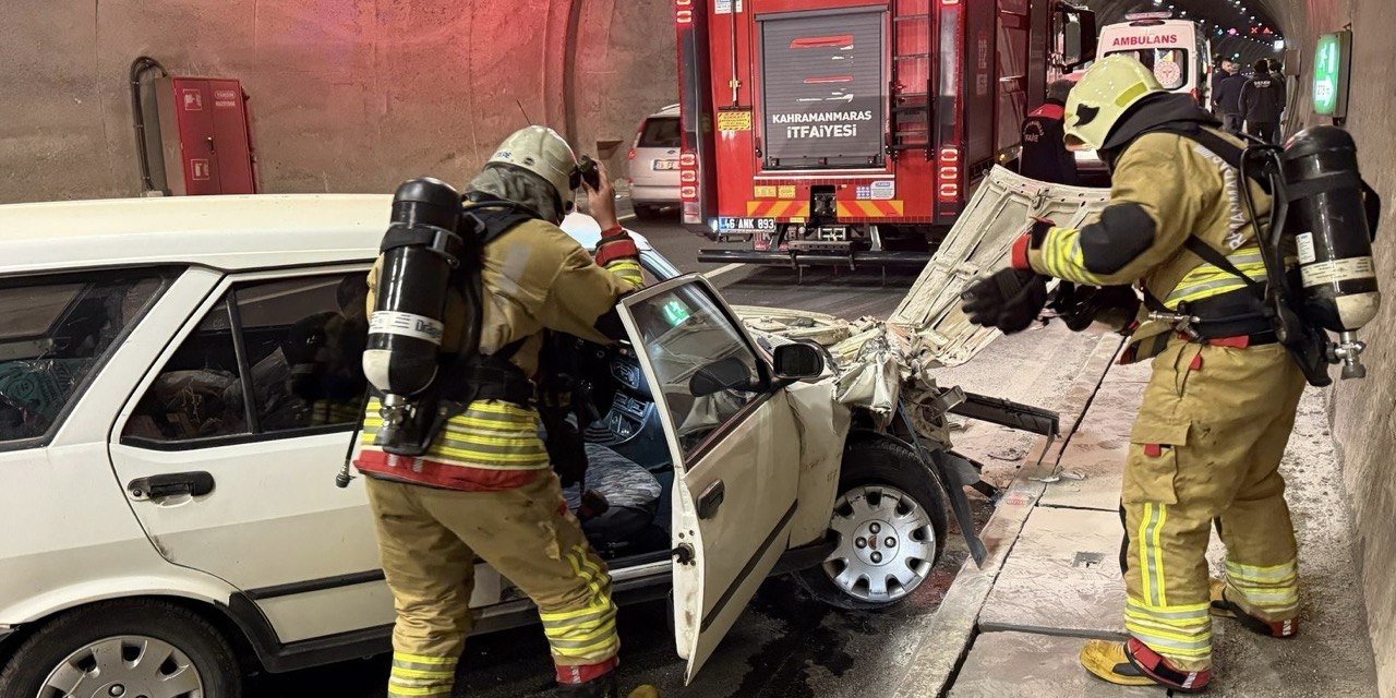 Kahramanmaraş Sezai Karakoç Tüneli’nde Kaza: 1 Yaralı