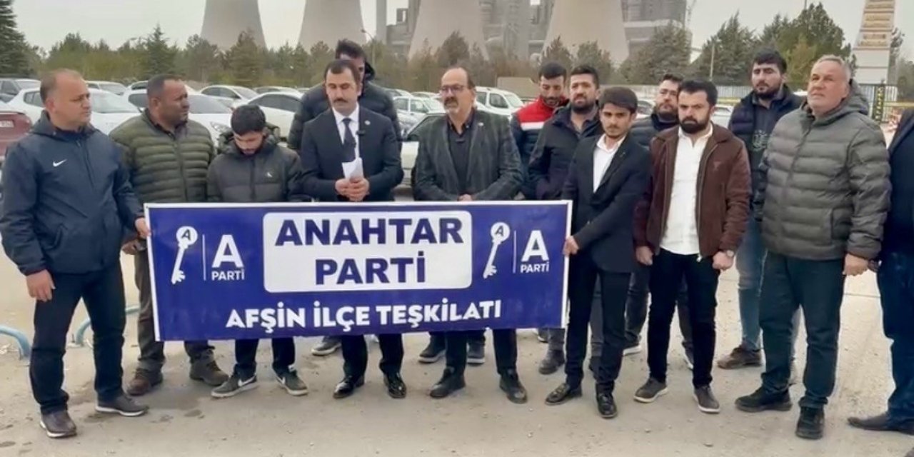 Anahtar Parti Elbistan İlçe Başkanı Özcan’dan Termik Santral Önünde Sert Açıklama