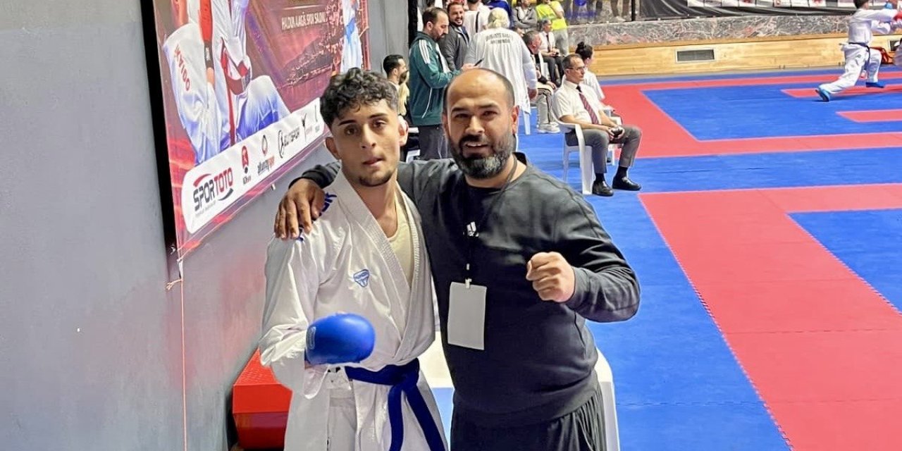 Kahramanmaraşlı karateciden Türkiye ikinciliği
