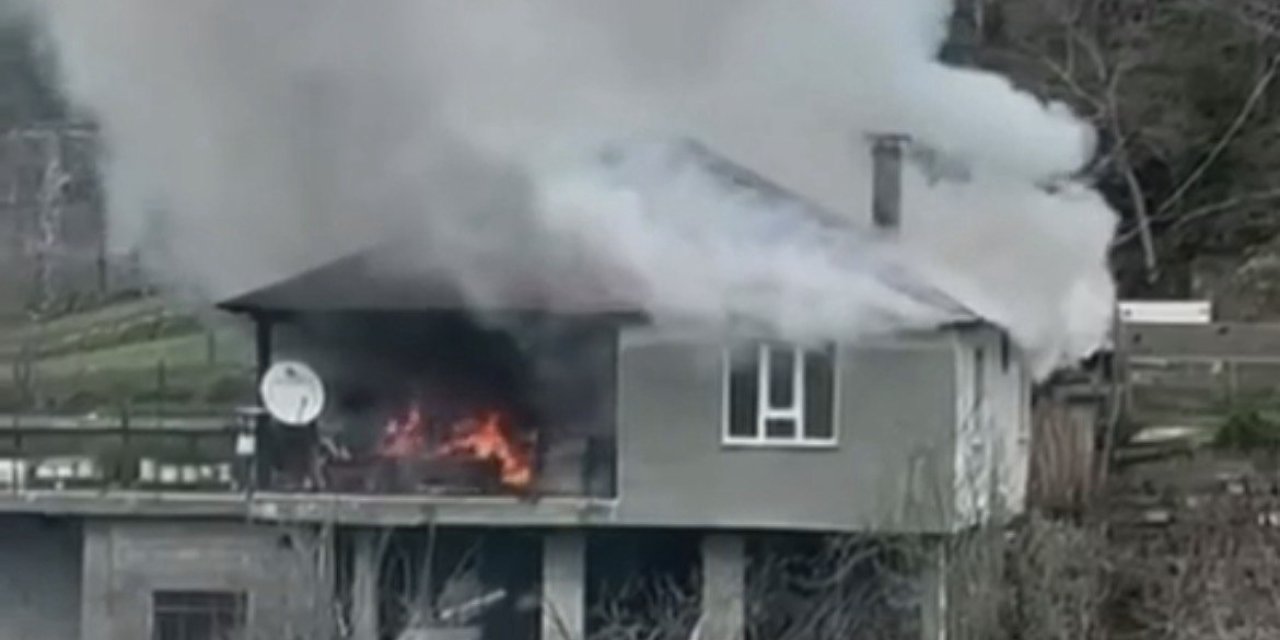 Kahramanmaraş’ta ev yangını 