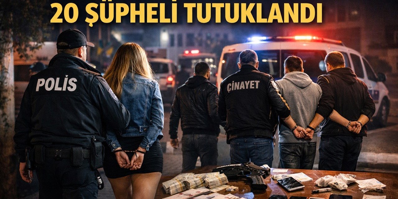 Kahramanmaraş’ta 20 kişi tutuklandı 