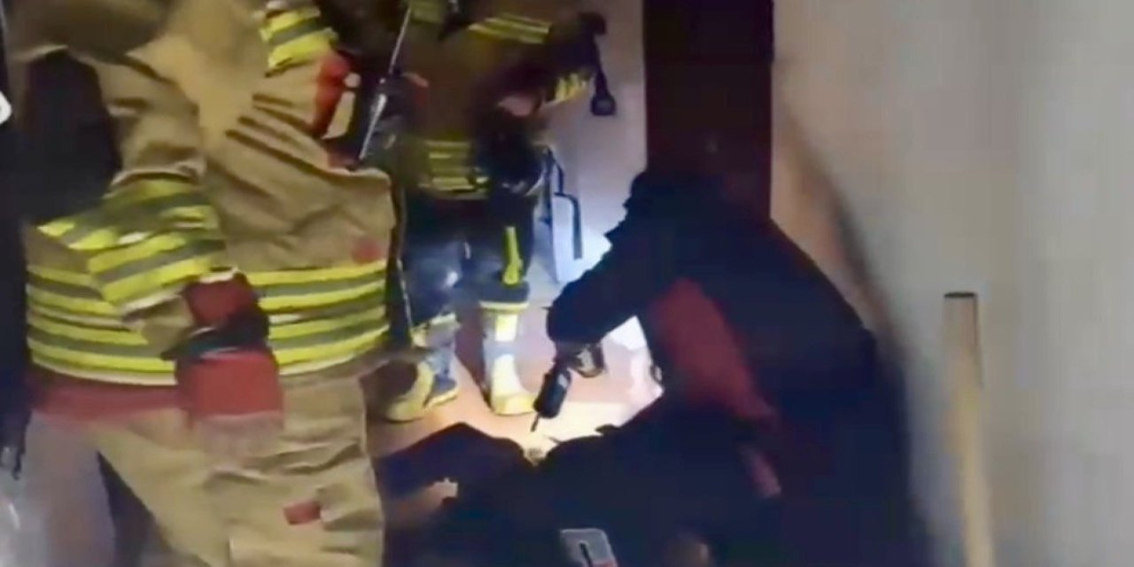 Kahramanmaraş’ta yangında yaşlı adam son anda kurtarıldı 