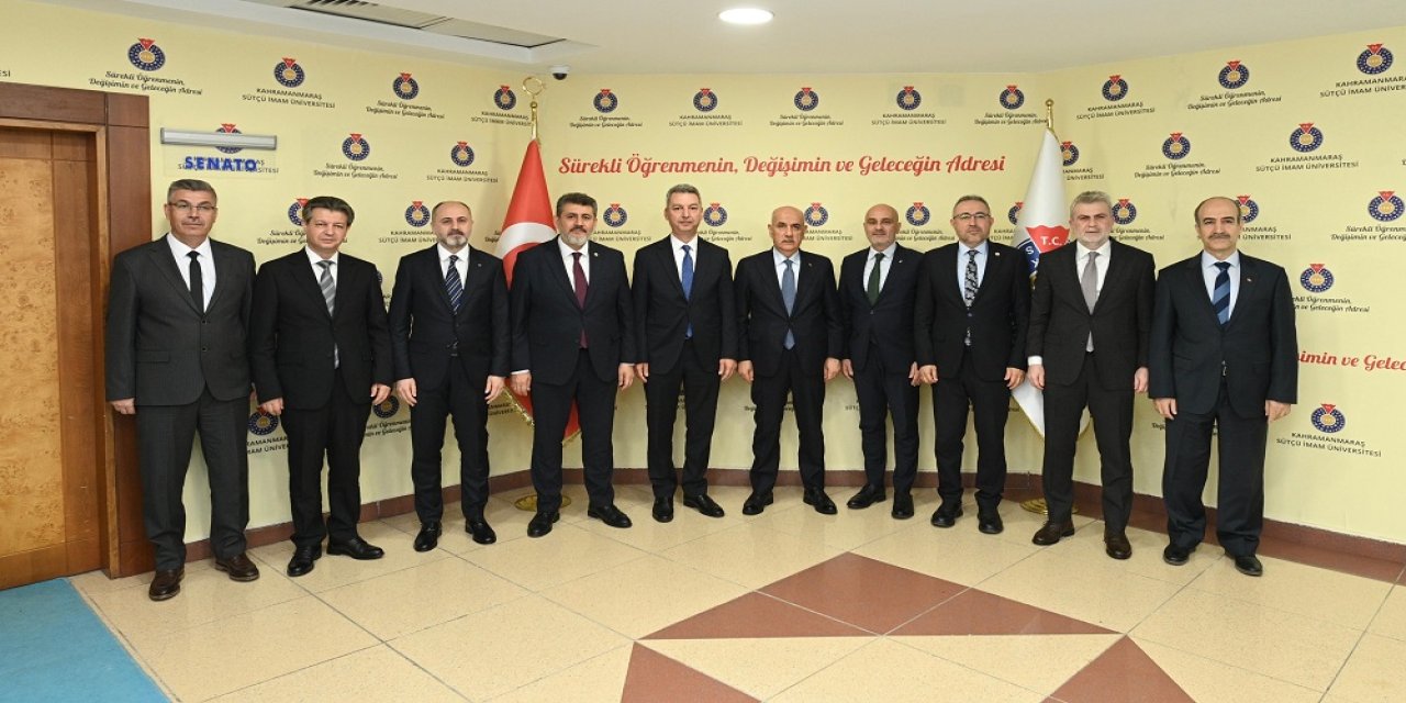 Görgel ve Kirişci’den KSÜ Rektörü Okumuş’a Hayırlı Olsun Ziyareti